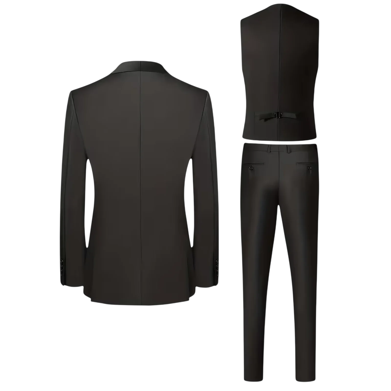 Schwarzer dreiteiliger Smokinganzug Arthur