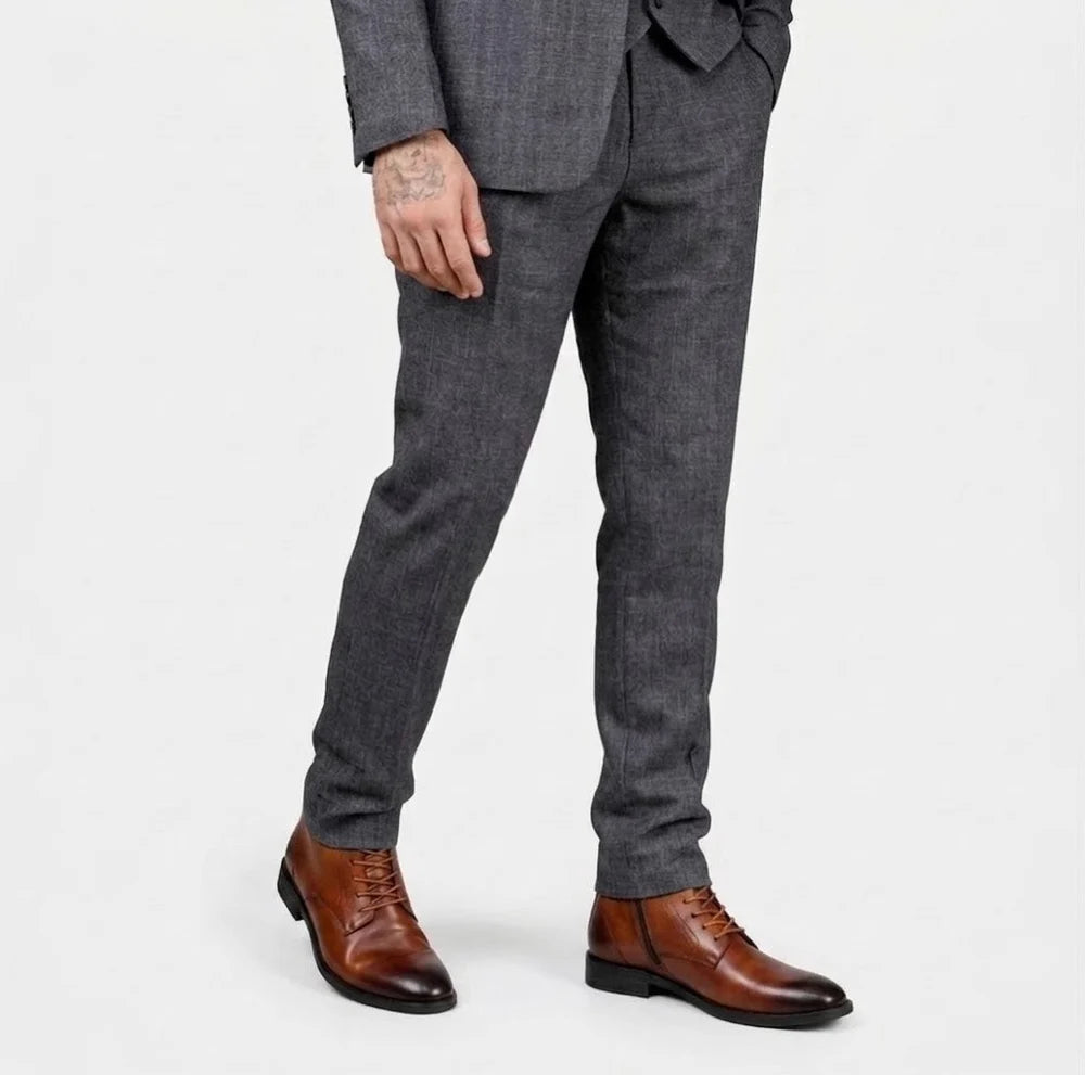 Tommy-Stiefel in hellbraunem Leder