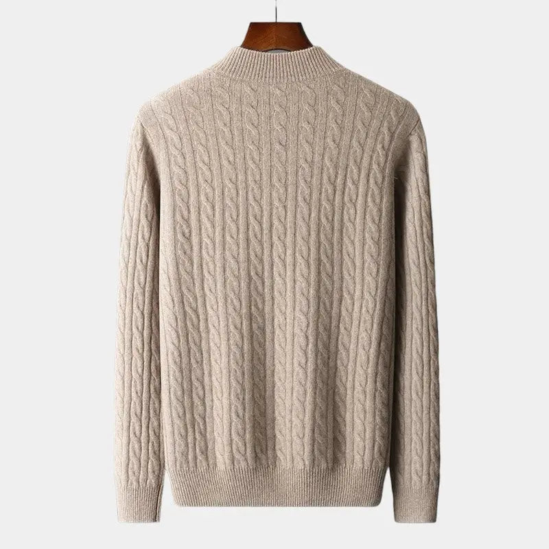 Tommy Wollpullover mit Reißverschlusskragen