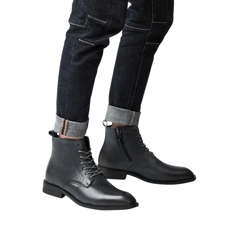 Tommy-Stiefel aus Leder
