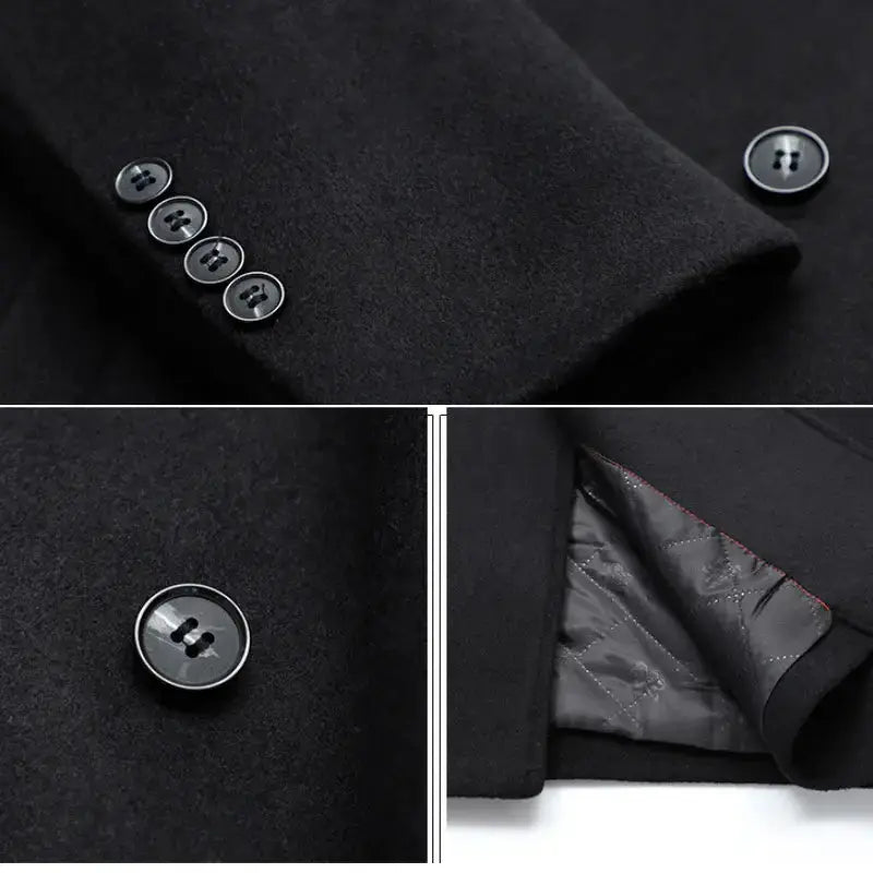 LIMITIERTE EDITION - Tommy Langer Mantel Schwarz